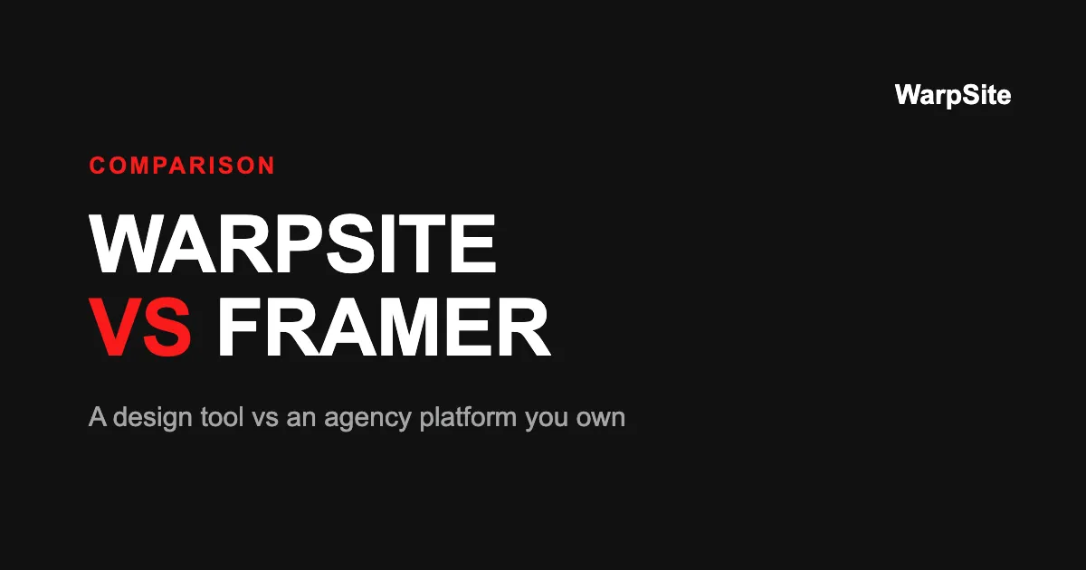 WarpSite vs Framer