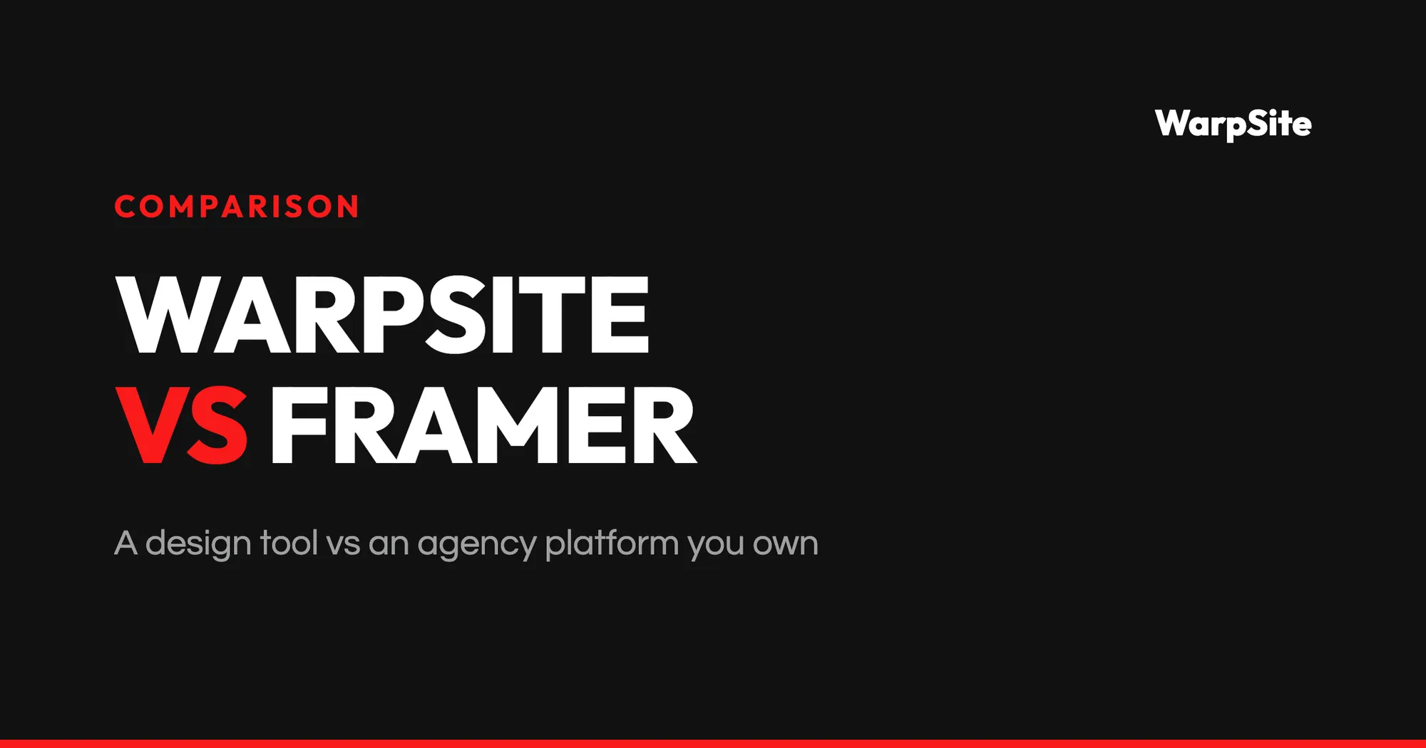 WarpSite vs Framer