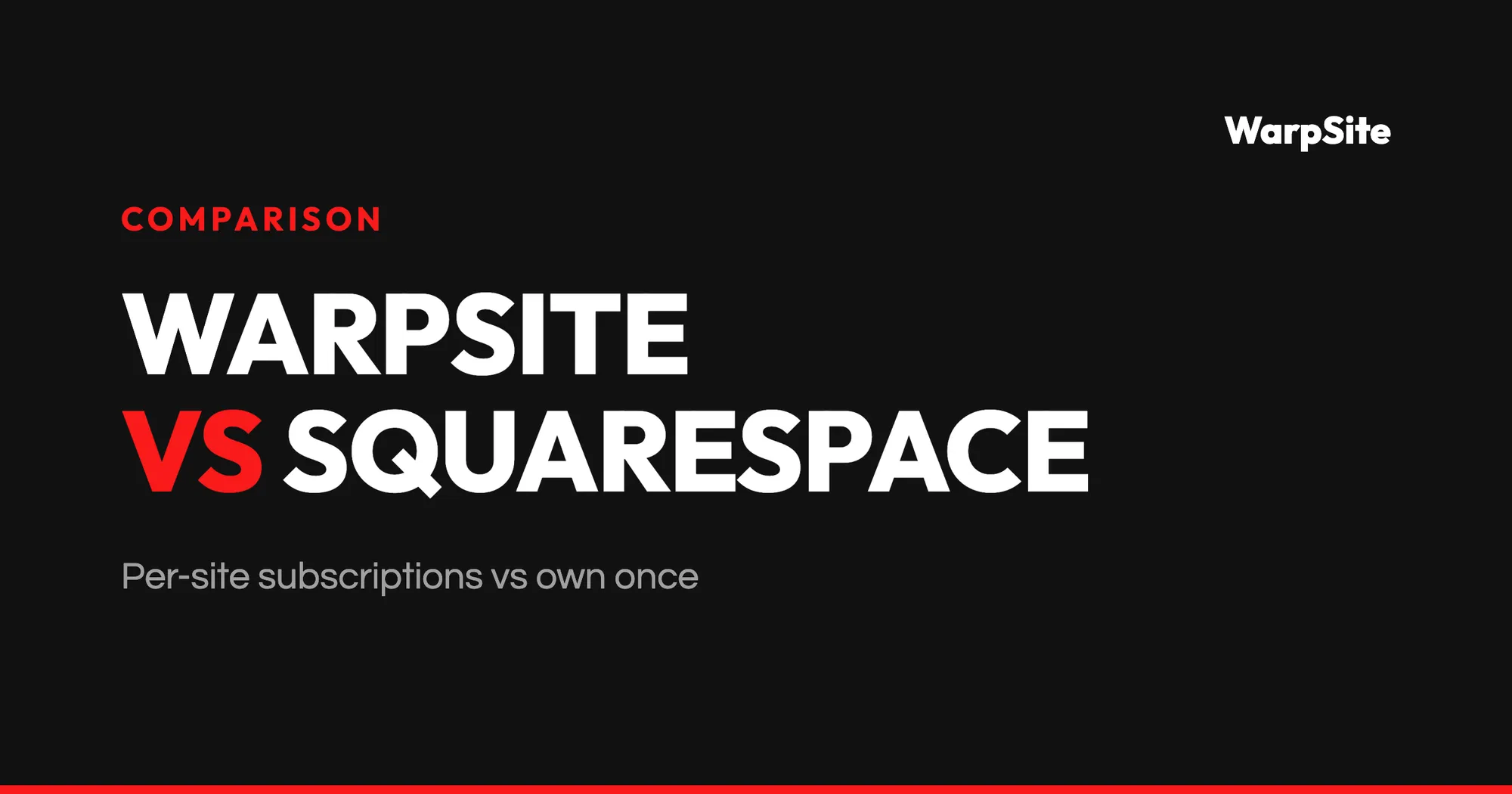 WarpSite vs Squarespace