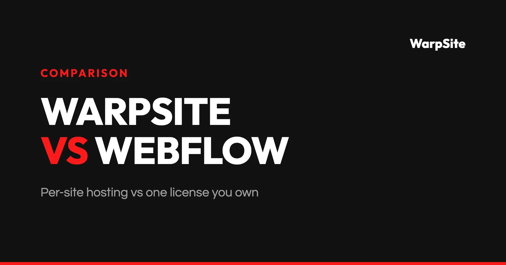 WarpSite vs Webflow