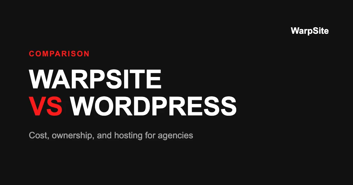 WarpSite vs WordPress